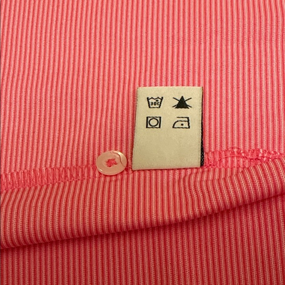 Donald Ross Sport Golf Polo XL Pink Micro Stripe Performance Shirt - Picture 7 of 8